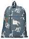 Kidzroom Kids Bag Backpack Blue 42cmx32cmcm