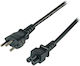 EFB IEC C5 - IEC C5 Cable 1.8m Μαύρο