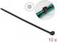 DeLock Plastic Cable Ties x9mm in Black Colour (10 pcs) 19564