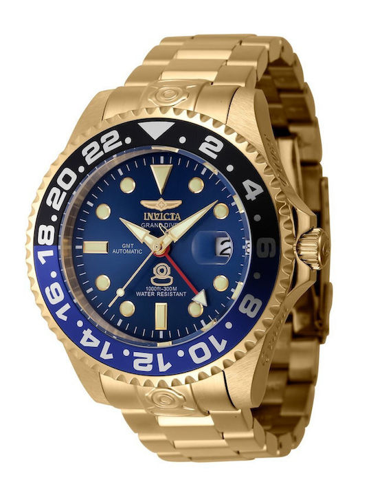 Invicta Grand Diver Men's Watch 47mm Automatic with Gold Metal