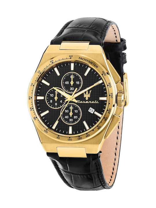 Maserati Watch Battery with Leather Strap