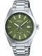 Casio Edifice Men's Battery Watch With Black Steel Bracelet