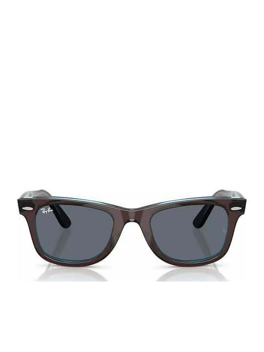 Ray Ban Wayfarer Unisex Sunglasses with Gray Pl...