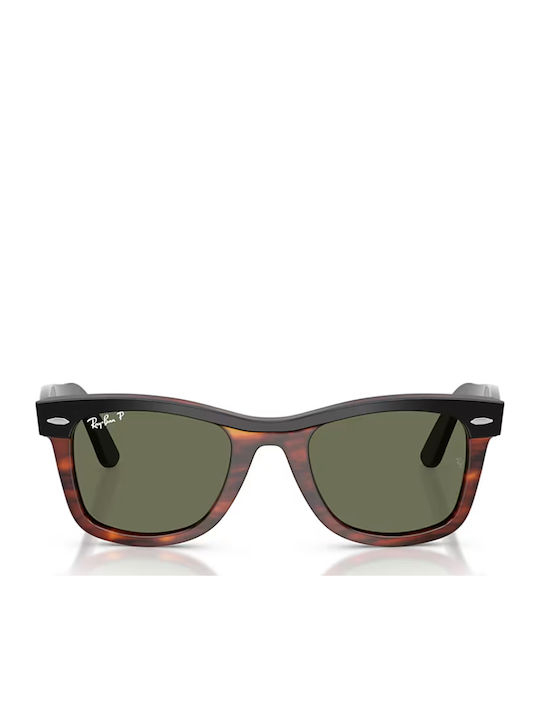 Ray Ban Wayfarer Unisex Sunglasses with Brown T...