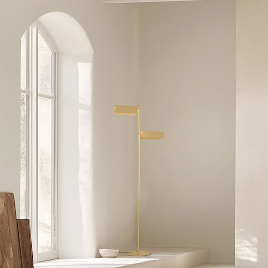 Zambelis Lights LED Stehleuchte mit Warmweißem Licht Gold