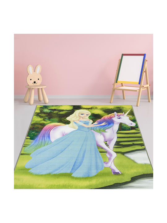 Παιδικό Χαλί Playroom Πριγκίπισσα Μπλε 160x240