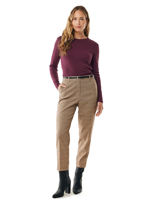 Women's Fabric Trousers Multicolor