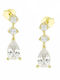 Senzio Belibasakis Kids Earrings Studs with Stones from Gold 9K