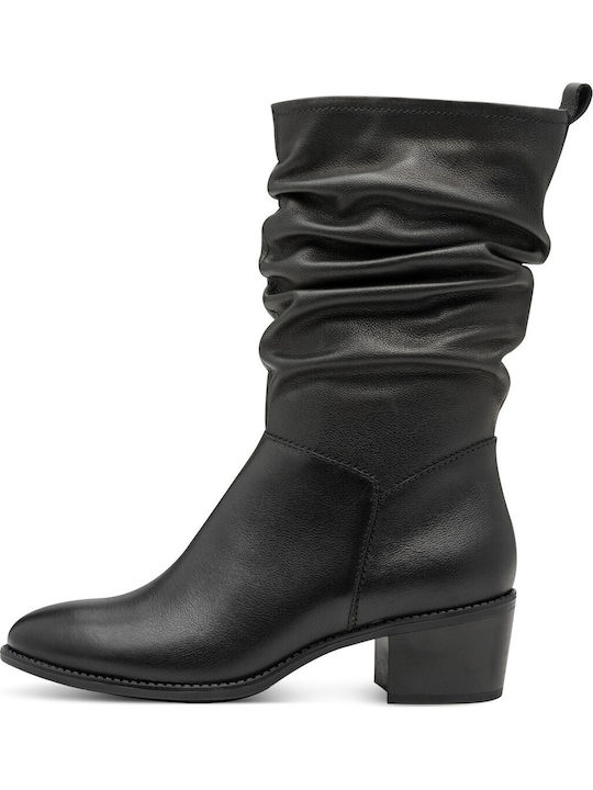 Leather Women's Ankle Boots Black