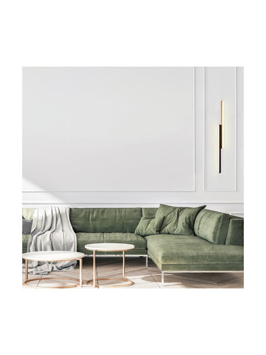 Zambelis Lights Leuchte Wand mit Integrierter LED und Warmweißes Licht Schwarz