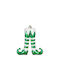 Elf Foot Hanging Ornament Kallikantzaros Green 11x13cm