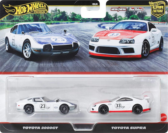 Hot Wheels Premium Car Culture Cars Set Toyota 2000GT Toyota Supra For 3+ Years Old