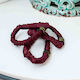 Silk Slim Scrunchie Mulberry Silk 6a 22mm Burgundy