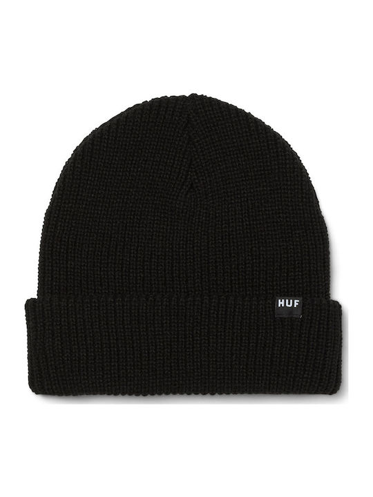 Usual Cuff Beanie Beanie Knitted in Black color