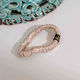 Scrunchie Slim Din Mătase Mulberry 6a 22mm Ivory Cald
