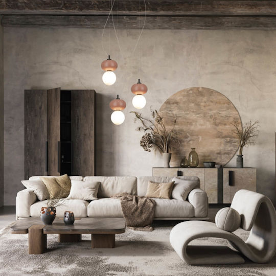 Zambelis Lights Pendant Light Pink