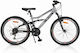 Byox Adventura 24" Kids' Mountain Bike With Aluminum Frame Gray