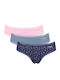Βαμβακερά Women's Slip 3Pack Blue