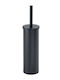 Gedy Flip Metallic Toilet Brush Black