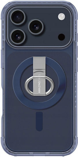 AmazingThing Titan Pro Grip Ring Задна корица Син (iPhone 17 Pro Max)