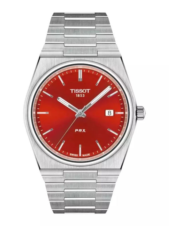 Tissot Мъжки Часовник 40мм На Батерия Сребрист
