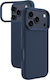 AmazingThing Glamour Back Cover Leather Blue (iPhone 17 Pro Max)