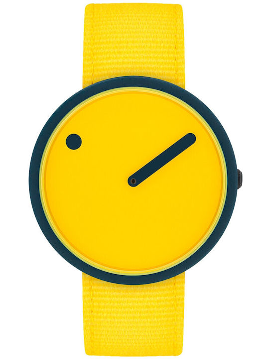 Picto Men's Watch 40mm Battery with Blue Fabric Strap