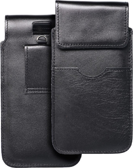 Back Cover Piele Negru (Galaxy A12Redmi Note 9Nokia 8.3)
