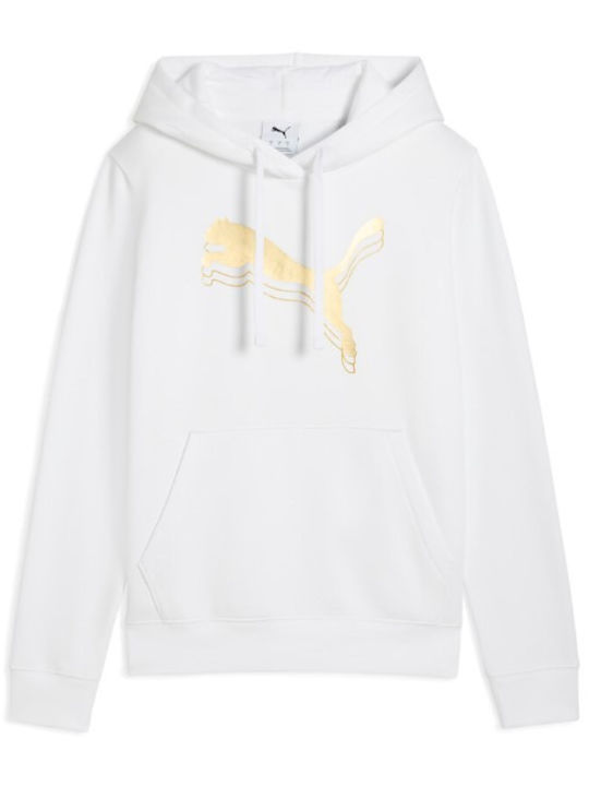 PUMA Sweatshirts & Hoodies für Damen Weiß mit Kapuze