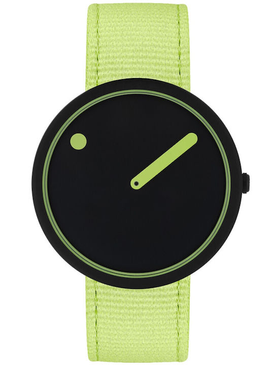 Picto Women's Watch with Green Fabric Strap