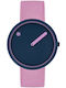 Picto Damen Uhr mit Stoffarmband Deep Blue and Pink Reef