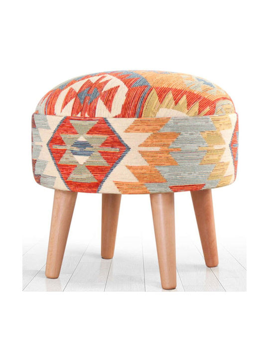 Stool For Living Room Upholstered with Fabric S...