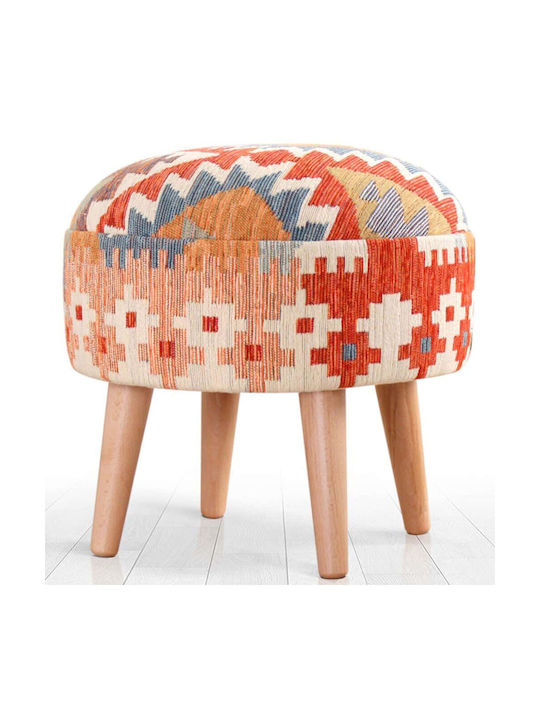 Stool For Living Room Upholstered with Fabric S...
