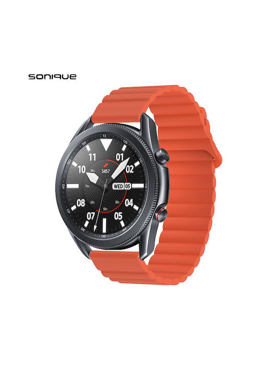 Sonique Λουράκι Σιλικόνης Πορτοκαλί (Galaxy Watch 3 45mmMi WatchHuawei Watch GT 2eAmazfit Stratos)