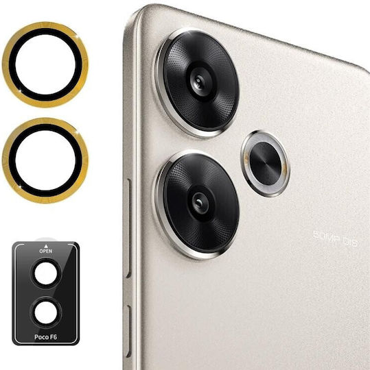 Enkay Camera Protection Tempered Glass Gold for the Xiaomi Poco F6 5G