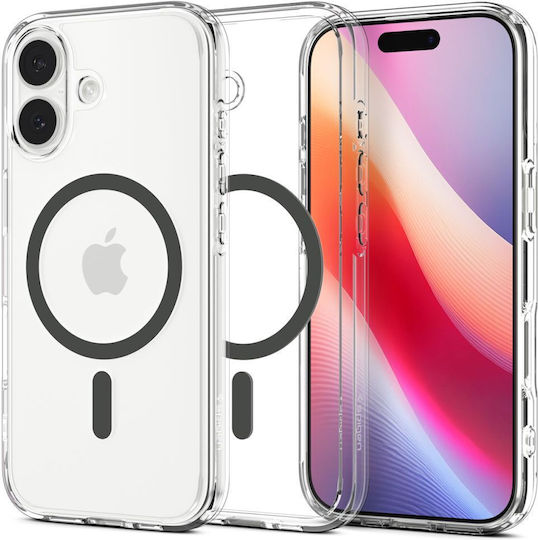 Spigen Ultra Hybrid MagSafe Umschlag Rückseite Kunststoff / Silikon Clear Graphite (iPhone 17)