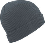 Atlantis Beanie Unisex Σκούφος Πλεκτός σε Γκρι ...
