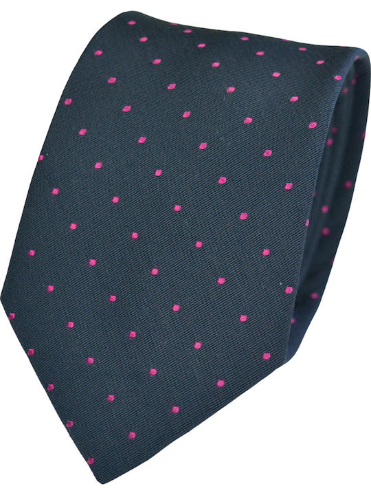 Makis Tselios Fashion Men's Tie Silk Printed in Blue Color