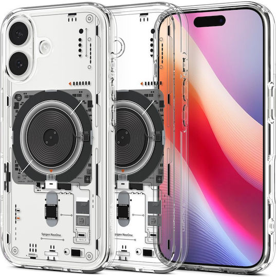 Spigen Ultra Hybrid Neo One MagFit Umschlag Rückseite Kunststoff / Silikon Transparent (iPhone 17)