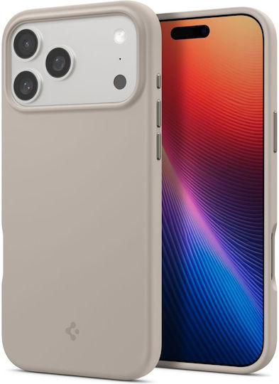 Spigen Silicone Fit MagSafe Umschlag Rückseite Silikon Stone (iPhone 17 Pro Max)