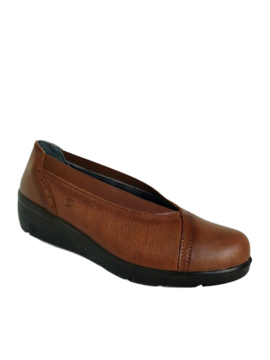 Anatomic Leather Ballerinas Tabac Brown
