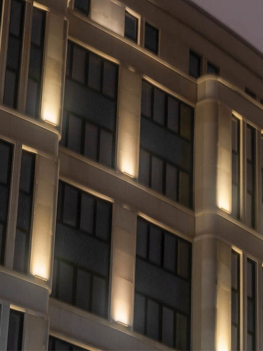 Zambelis Lights Außenstehlampe LED Wall Washer mit Warmes Weiß Licht IP65 Grau