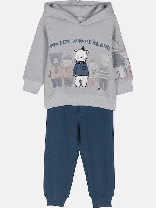 Joyce Kids Sweatpants Set Grey of the Ice 2pcs