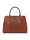 Leather Women's Handbag Shoulder Crossbody Brown