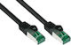 Good Connections Direktbefestigung Kupfer Kat.6a (Gigabit) Netzwerkkabel Ethernet Außenbereich 3m Schwarzes