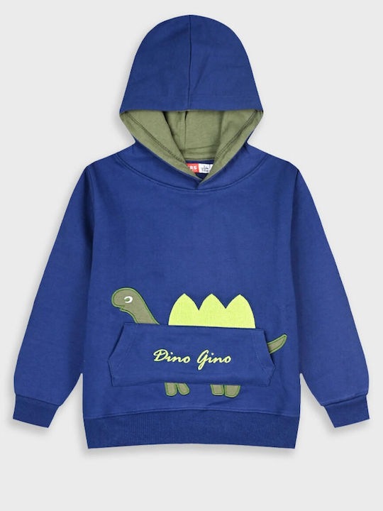 Energiers Kids Sweatshirt with Hood Blue