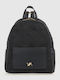 Leder Damentasche Rucksack Schwarz