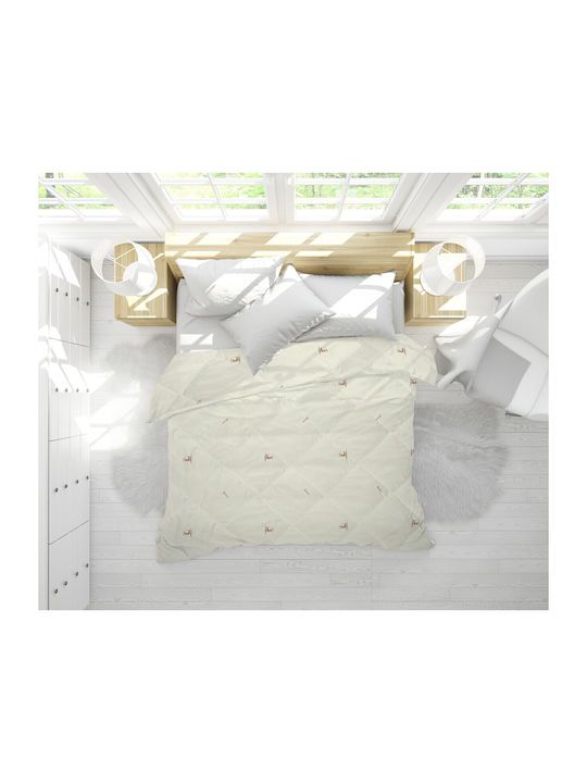 Alcam Duvet Single Wool 140x200cm Beige 300 GSMGsm