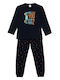 Minerva Kids Winter Navy Blue Pajamas Player Player