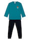 Minerva Kids Winter Nightwear Petrol Focus